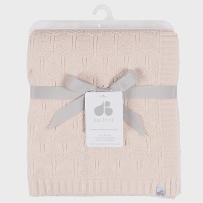 Pink Sweater Knit Blanket