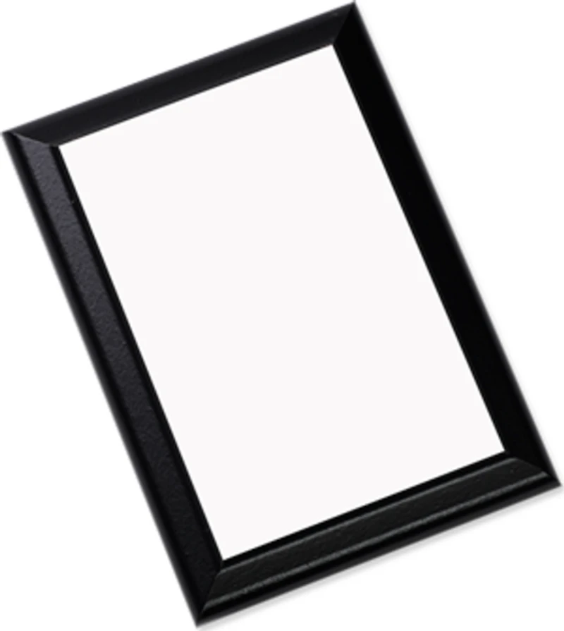 Customizable Plaque - Black Ogee Edge 7" x 9"