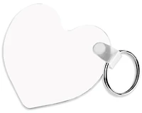 Customizable Key Chain - Heart, Glossy