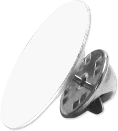Customizable Round Lapel Pin, with Back Clasp