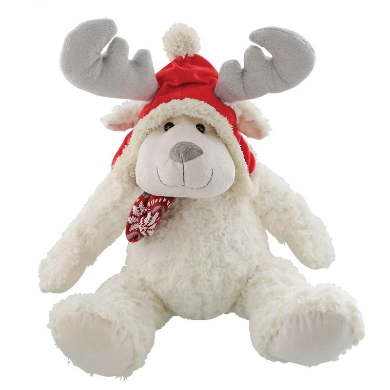 White Moose Red with Hat