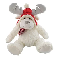 White Moose Red with Hat
