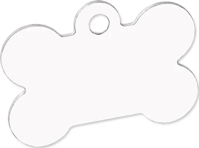Customizable Pet Tag - Dog Bone, Double-Sided
