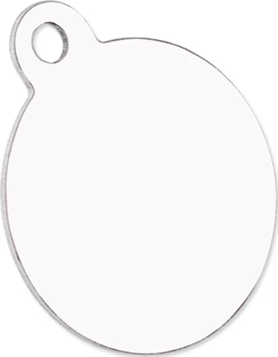 Customizable Pet Tag - Circle, Glossy