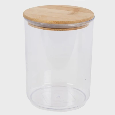 Acrylic Container with Airtight Bamboo Lid