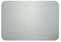 Customizable Name Badge - Rectangle, Aluminum