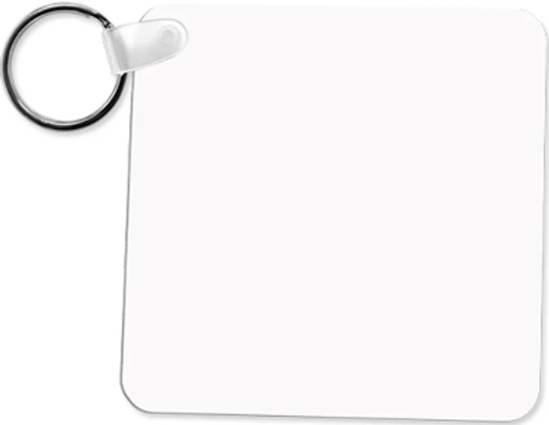 Customizable Key Chain - Square, Aluminum