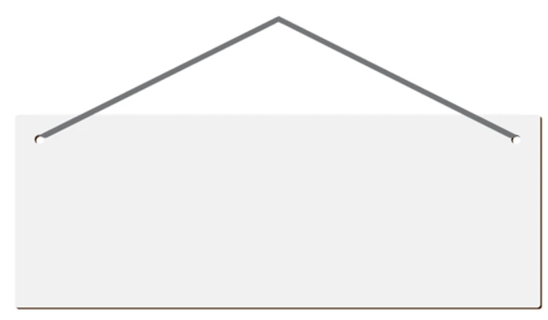 Customizable Hardboard Signage - Large Rectangle