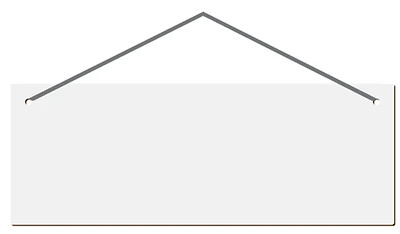 Customizable Hardboard Signage - Large Rectangle