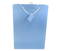 Jumbo Gift Bag Light Blue Matte Finish
