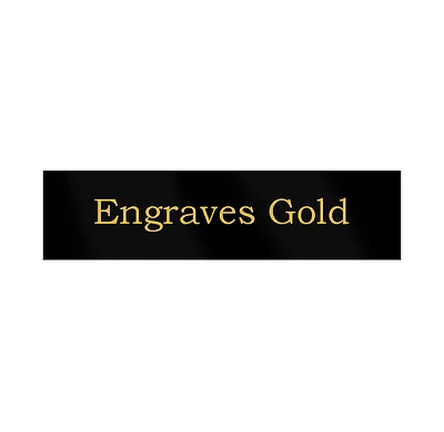 Black Brass Plaque (Engraving included)
