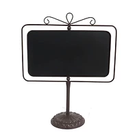 Horizontal Metal Chalkboard on Stand