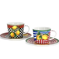 TESORO Cappuccino Cups & Saucers