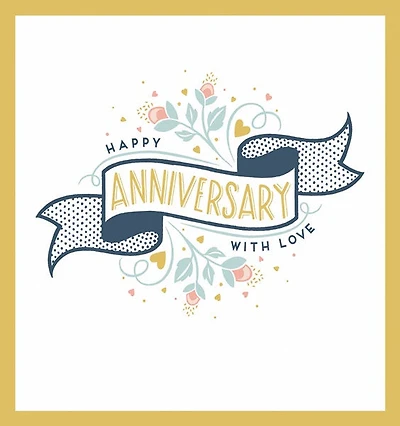 Happy Anniversary with Love Card