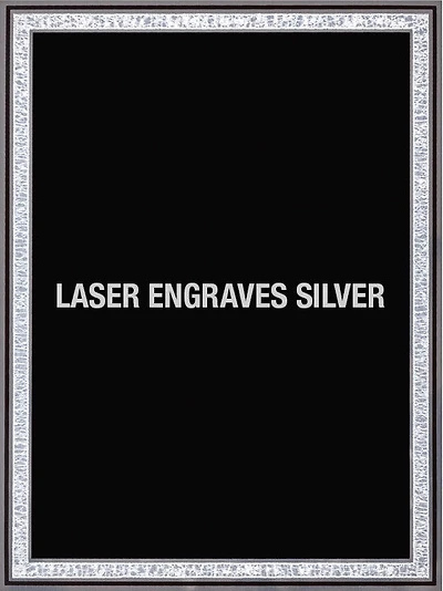 Engraving Plate Black Aluminum w/ Silver Border, 4×6
