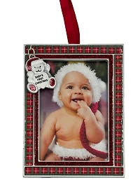 Frame Ornament - Bear - Baby's First Christmas