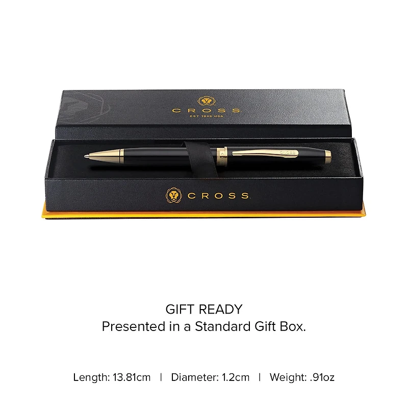 Cross Foundry Ballpoint Pen - Black & Gold