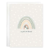 A pet so loved greeting card