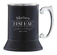 16 oz Double Wall Tankard, Matte Black