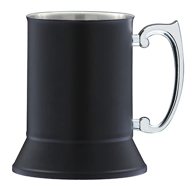 16 oz Double Wall Tankard, Matte Black