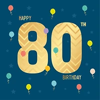 Happy 80th birthday - Balloons