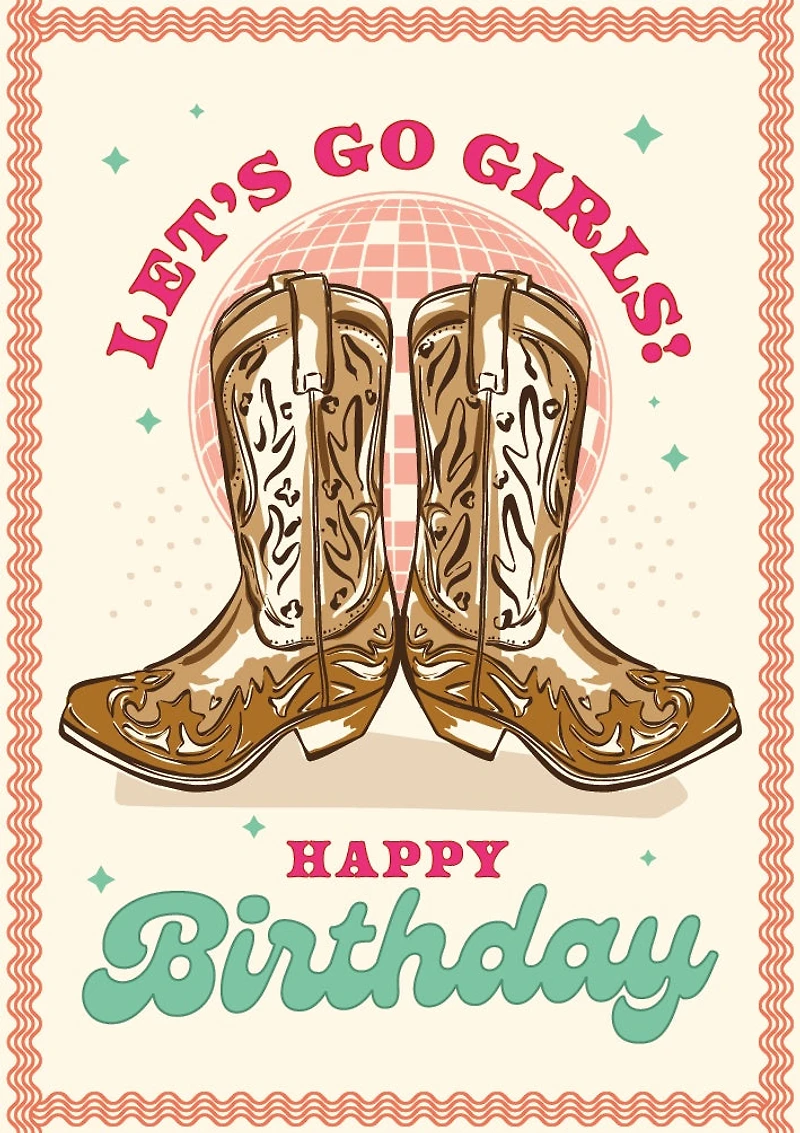 Let’s go girls! Birthday Card