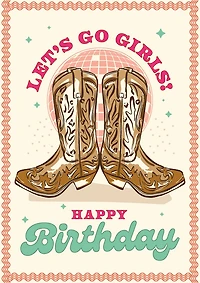 Let’s go girls! Birthday Card