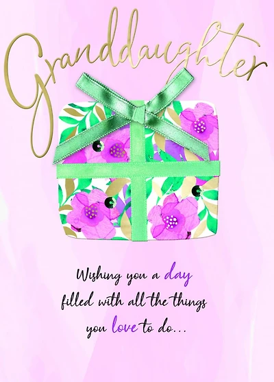 Granddaughter Birthday Card