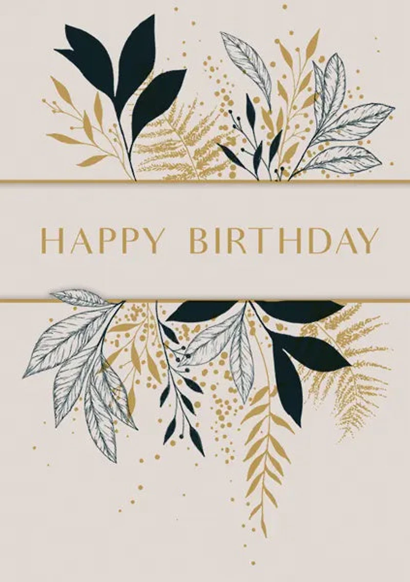 HAPPY BIRTHDAY - FLOWERS (5" X 7")