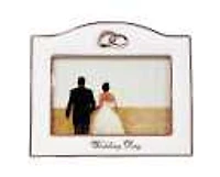 6x4" ROSE GOLD PLATED FRAME- 'WEDDING DAY'