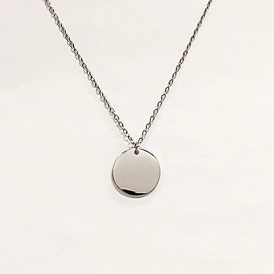 Stainless Steel Circle Necklace