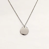 Stainless Steel Circle Necklace