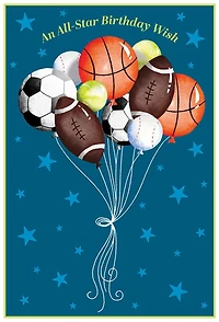 All-Star Birthday Wish Card