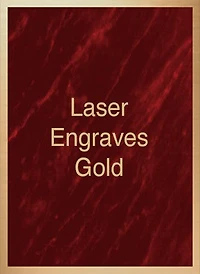 Burgundy/Gold Plate - 5x7"