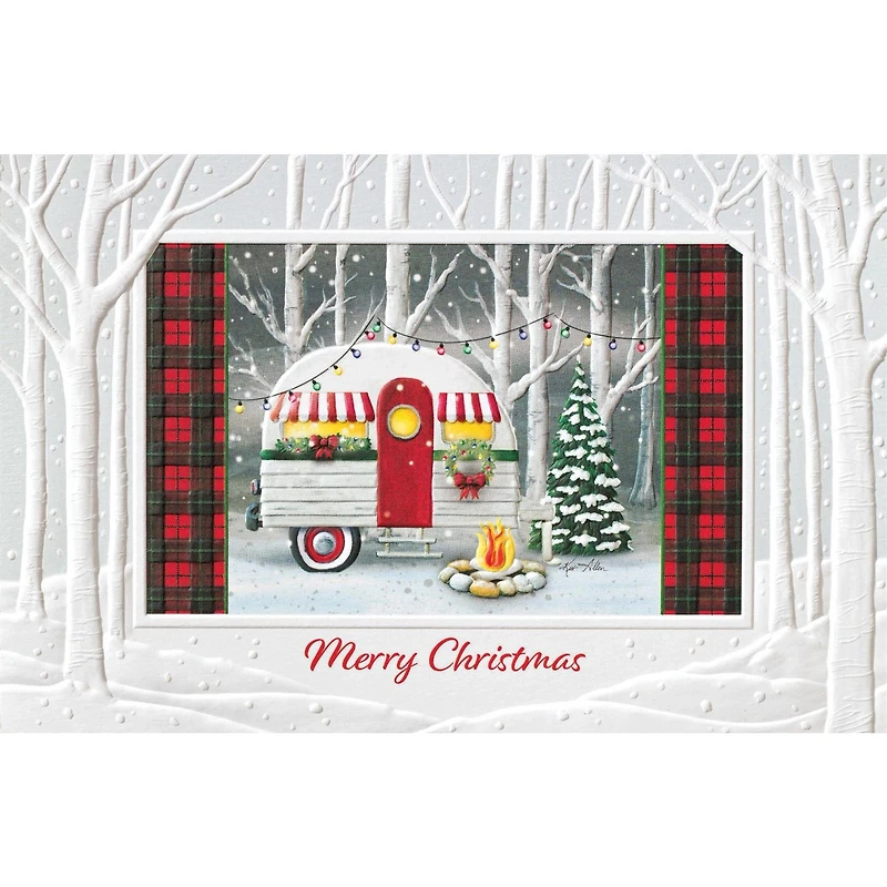 Christmas Camper Greeting Card