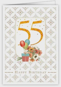 55 Happy birthday - Flowers and presents