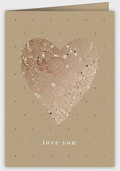 Love you - Heart Card