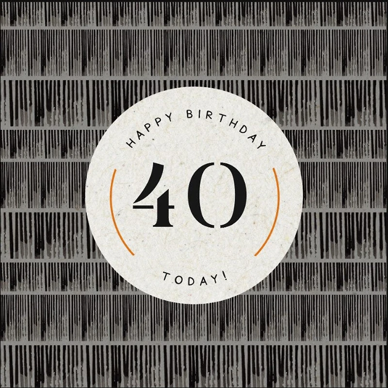 "Happy Birthday - 40 Today!" Card