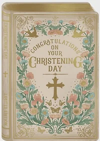 Christening day - Flowers Greeting Card