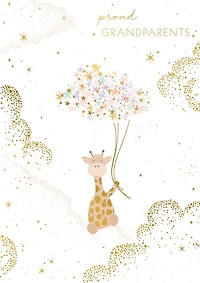Proud Grandparents Giraffe Card