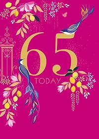 65 today – Bird Greeting Card