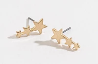 3 Stars Stud Earrings