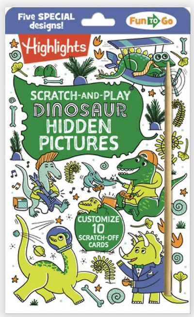 Scratch-and-Play Dinosaur Hidden Pictures