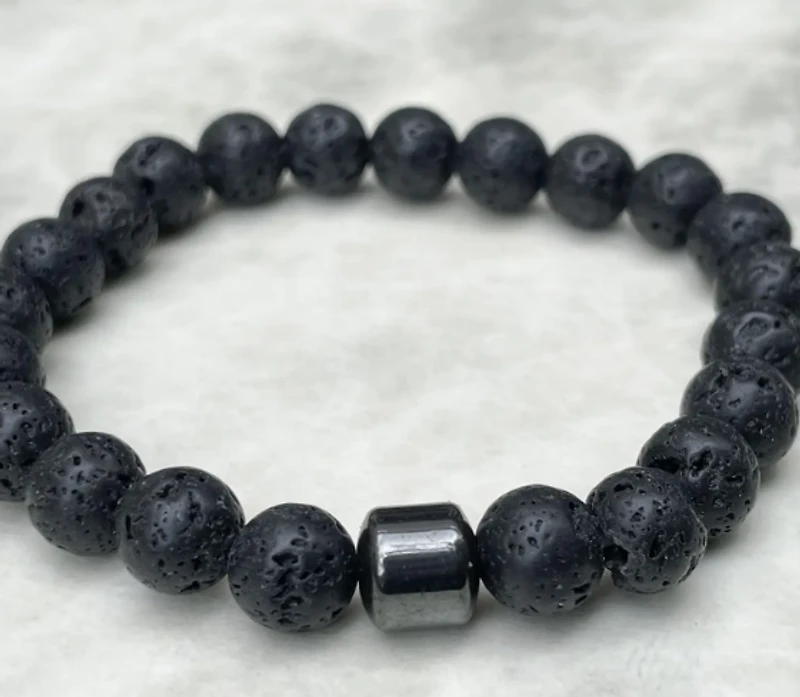 Men's Lava Rock Bracelet