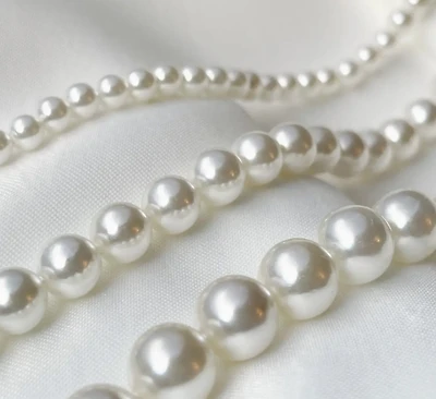Shell Pearl Necklace 18"