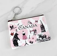 Pink Canada Coin Purse