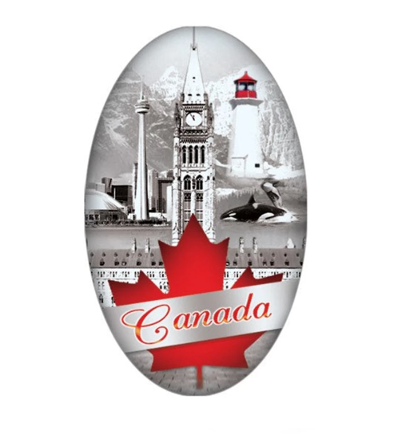 Oval  Canada Scene Magnet