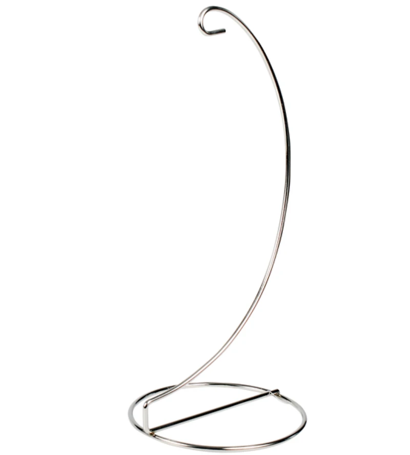 Silver Ornament Stand 11"