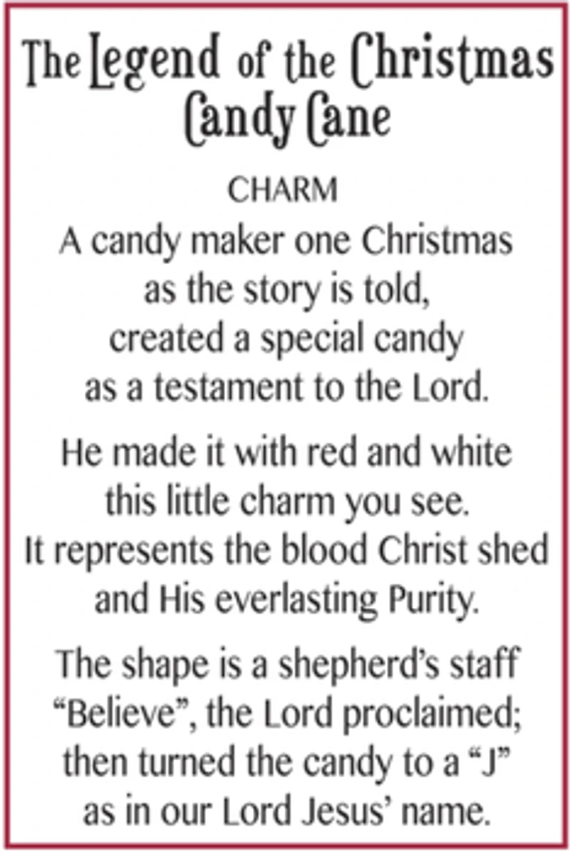 The Legend of the Christmas Candy Cane Charm