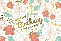 Best Aunt Birthday Card